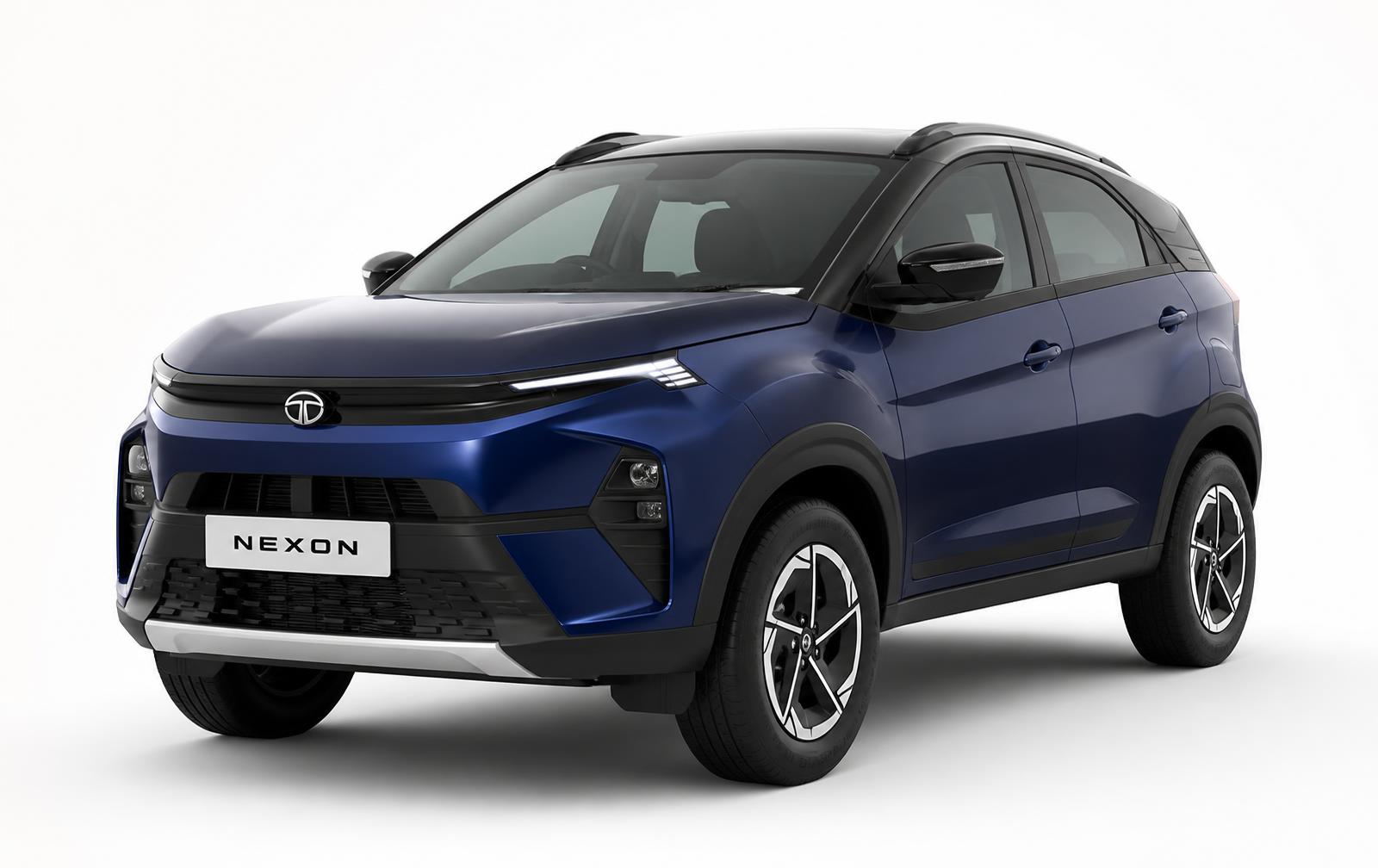 Tata Nexon — front three-quarter view