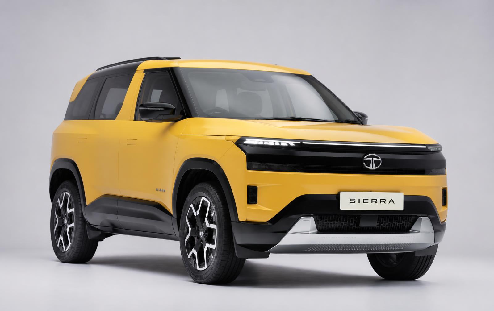 Tata Sierra — front three-quarter view