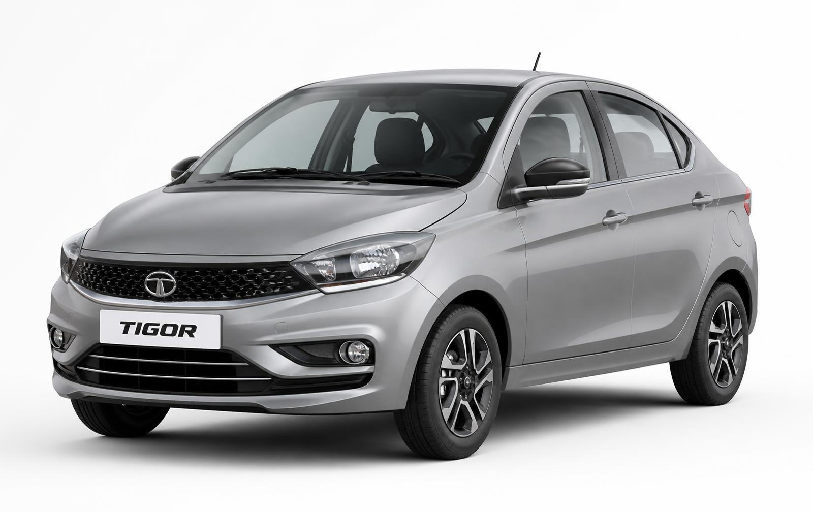 Tata Tigor — front three-quarter view